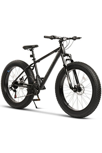 CARPAT BIKES Bicicletă MTB Fat Bike 26 inch, Shimano/Carpat, 21 de viteze, Negru/Gri