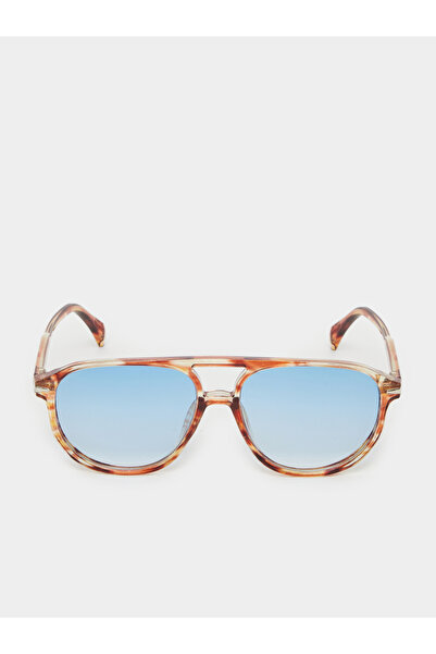 Styli Double Bridge Aviator Sunglasses