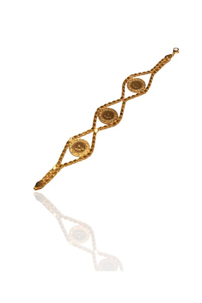 Hakan Güler Kuyumculuk Üç Çeyrek Altınlı Pullu Model Bileklik