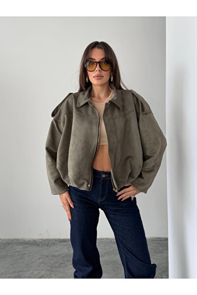 mydukkan.co Bomber Suede Jacket