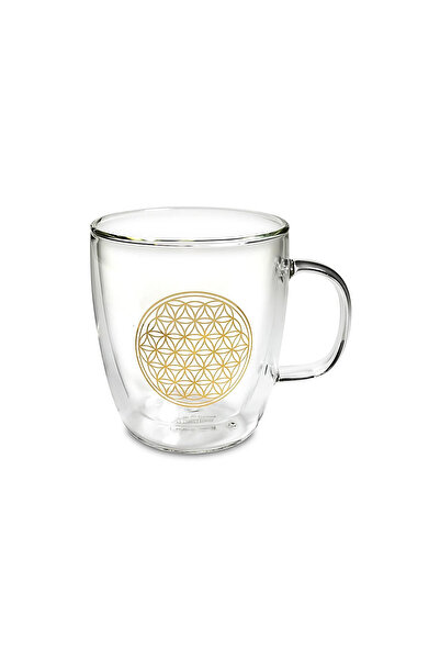 Cup Flower of Life Double Wall Tea Glass -- 400 ml
