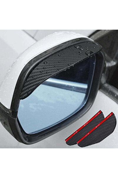 OEM CADOU 1+1 - Set de 2 protecții pentru oglinzi auto – Efect de fibră de ca...