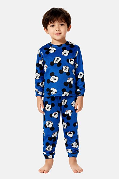 Disney Toddlers Boy 2 Pieces Mickey And Friends Top With Bottom Sleepwear Set, Multicolor