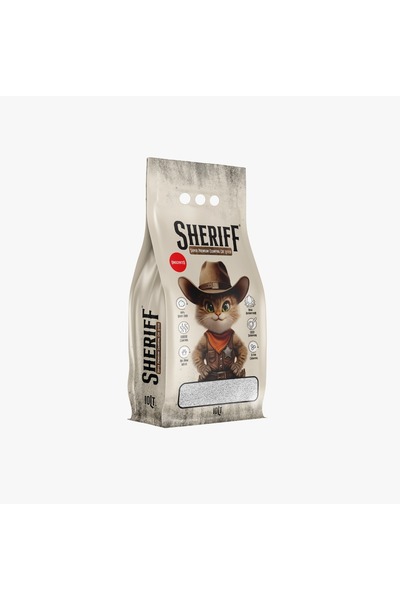 SHERIFF 📦 Unscented Bentonit Kedi Kumu – 10 L