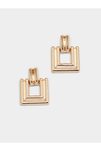 Styli Textured Square Earrings