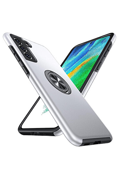 MobileSmart Husă pentru Samsung Galaxy S21 FE, Protecție Militară, Inel 360°,...