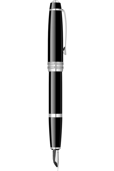 Cross Bailey Black Lacquer CT Metallic pen, black