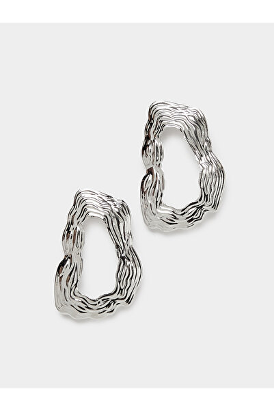 Styli Textured Curved Earrings