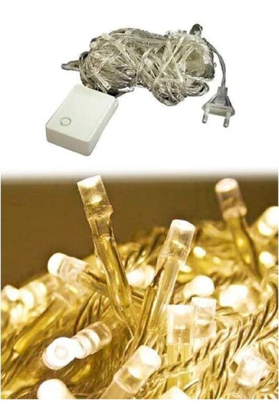 Bkmc Φωτιστικό LED 10 μέτρων με βύσμα και 100 λαμπάκια, πολυλειτουργικό στολί...