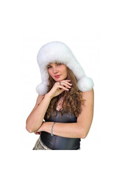 PFA CIOCARLAN ELENA Youth leather  hat, white, CBF008 57 cm