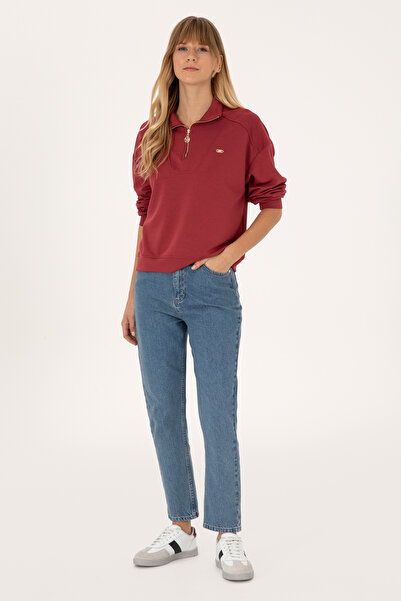 U.S. Polo Assn. Women's Dark Raspberry Sweatshirt 50309472-Vr104