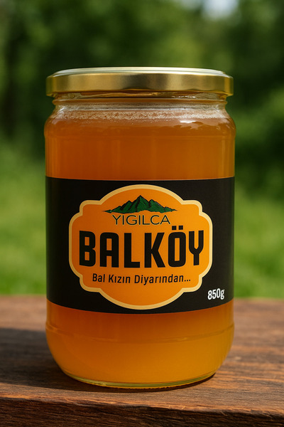 BALKÖY Doğal Orman Gülü Acı Bal (Deli Bal) – 850 g – Saf, Katkısız, Özel Üretim
