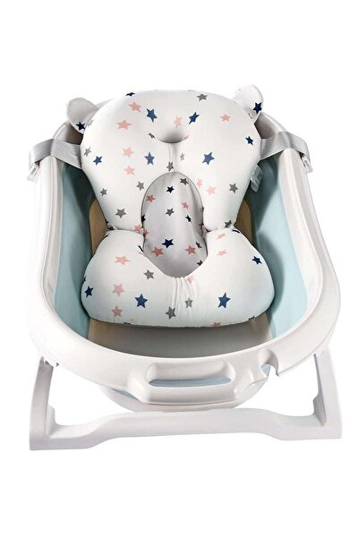 Generic Baby Bath Pad, Adjustable Non-Slip Floating Infant Bath Support Cushion, 0-12 Months