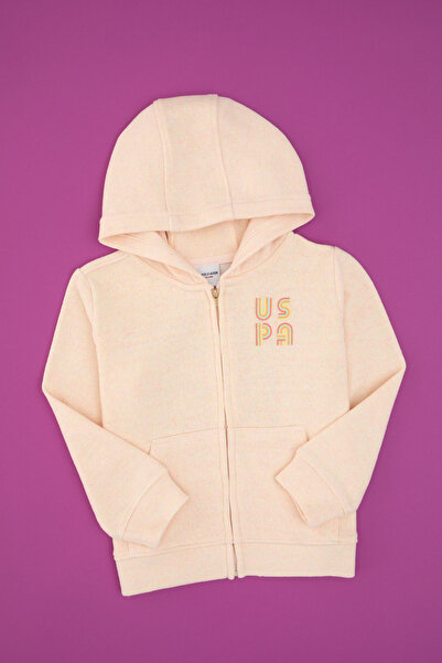 U.S. Polo Assn. Girl's Light Pink Sweatshirt 50314295-Vr078