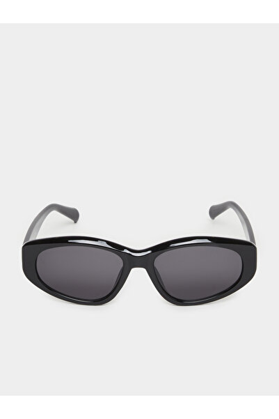 Styli Black Rectangle Sunglasses