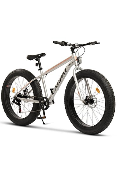 CARPAT BIKES Aventus 2.6 Fat MTB, 26" Wheels, 7-Speed, Disc Brakes, Grey/Orange/Black