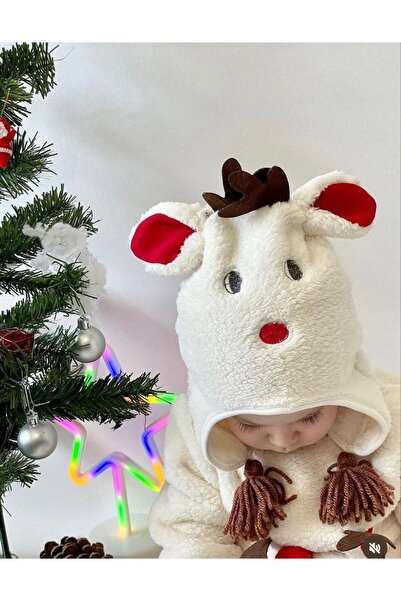 ZEYD ÇOCUK GİYİM Deer Themed Plush Set of 4