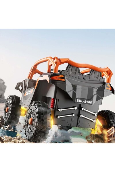 FONIX Comando Kids Electric Off-Road Buggy, 2 Motors, 2 Control Modes, LED, Bluetooth, Ages 4-7, 30 kg