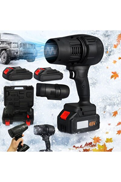 hoffmans TurboAir Portable Air Blower - 2 Batteries 48V, 130000 RPM, Cordless, Water, Dust, Snow