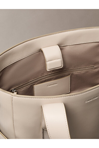 Calvin Klein Jacquard Logo Laptop Tote Bag