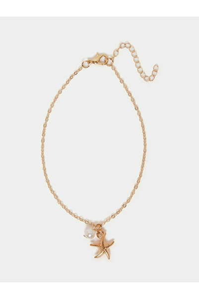 Styli سوار كاحل على شكل نجمة البحر ولؤلؤ صناعي