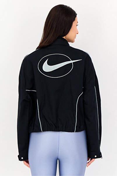 Nike Women Oversized Fit Long Sleeve Outdoor Track Jacket, Black