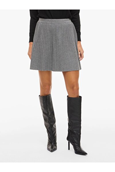 VILA Minirock VINURIA Plissierter