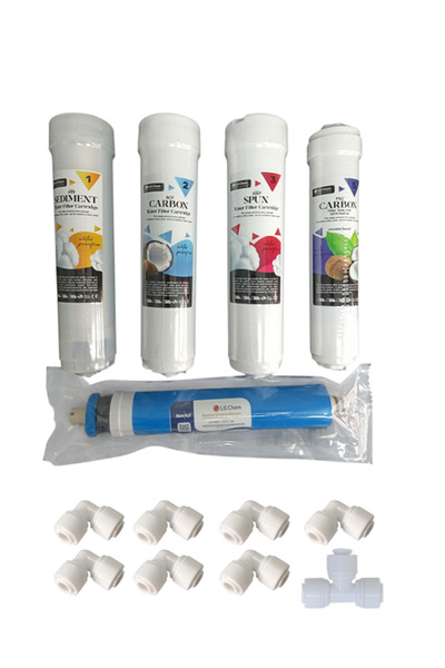 Home Kapalı Kasa LG Chem Arıtma Filtresi Inline Tip 5'li Set Dirsekler ve T d...