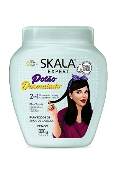 SKALA Collection كريم تصفيف الشعر 2 في 1 مع مستخلص الزيوت النباتية المرطبة، 1...