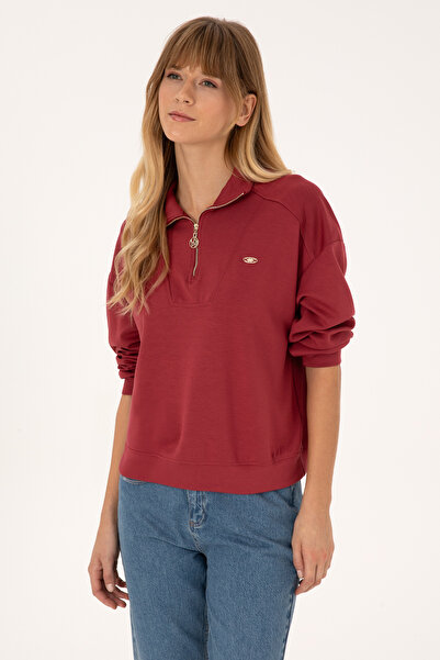 U.S. Polo Assn. Women's Dark Raspberry Sweatshirt 50309472-Vr104