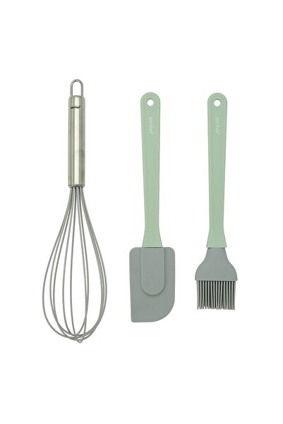 ZENKER Set of 3 pastry utensils - whisk, silicone spatula, silicone brush
