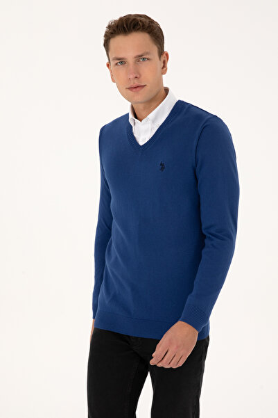U.S. Polo Assn. Men's Indigo Basic Sweater 50313662-Vr028