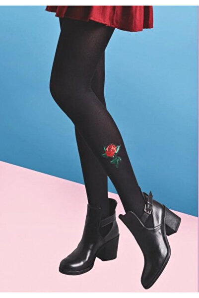 Penti Roses 80 Den Black Tights