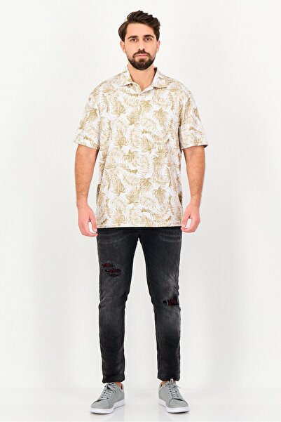 Chaps Men Classic Fit Floral Print Short Sleeve Polo Shirt, Multicolor