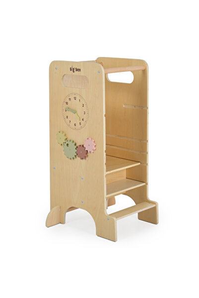 Moni Toys Big Ben – 4-in-1 Montessori educational tower, with slide and board, 3 years+