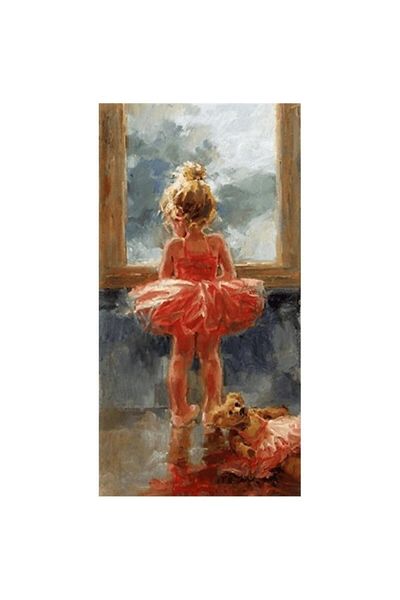 MARCEL SANAT 33x64 Cm Pink Tutu Ballerina Diamond Mosaic Painting