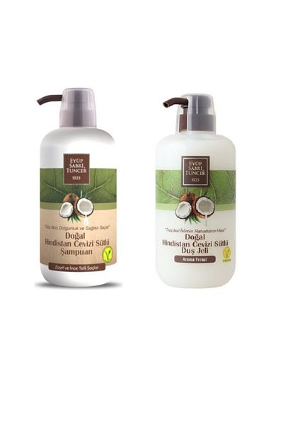 Eyüp Sabri Tuncer 600 Ml Natural Coconut - Milk Shampoo and Shower Gel