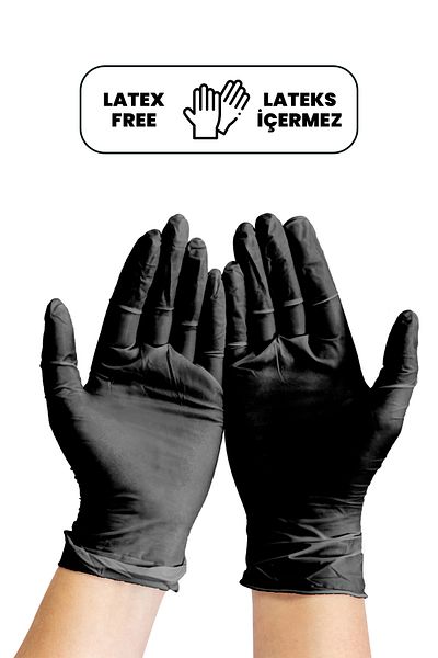 Medizer Slean Black Disposable Gloves Size S 100 Pieces