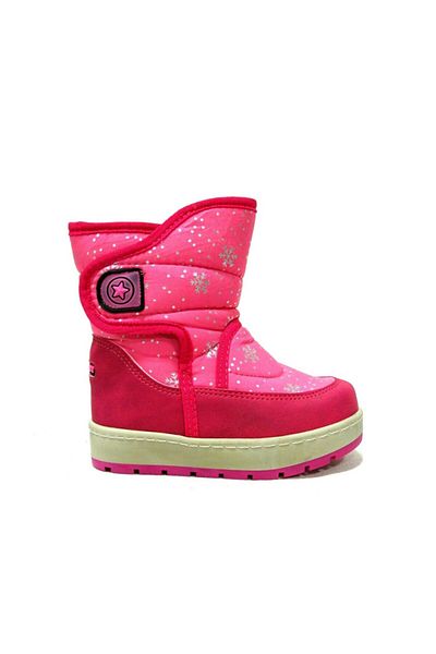 Le Petite Pink Fuchsia Snowbot - Παιδικές μπότες με γούνα και φερμουάρ