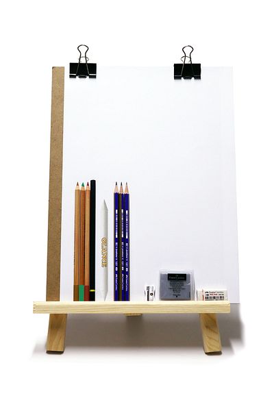 GLANCE Charcoal Sketch Drawing Set Desktop Easel Duralite Charcoal Pencil Dispenser Pencil
