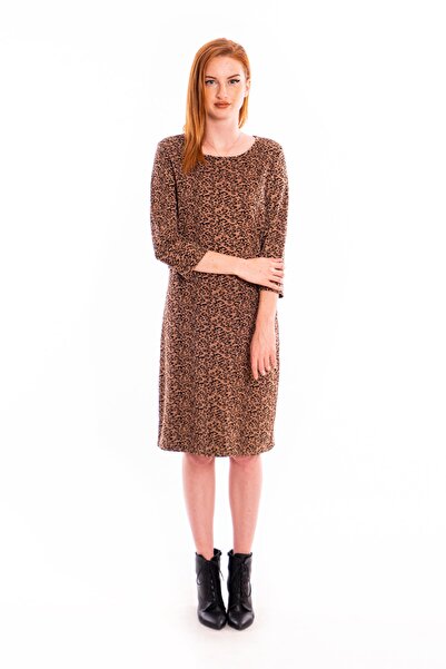CEYS'S Leopar Desen Ten Rengi Elbise