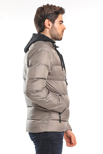 Slazenger HARU Ανδρικό Μπουφάν & Παλτό Μπεζ