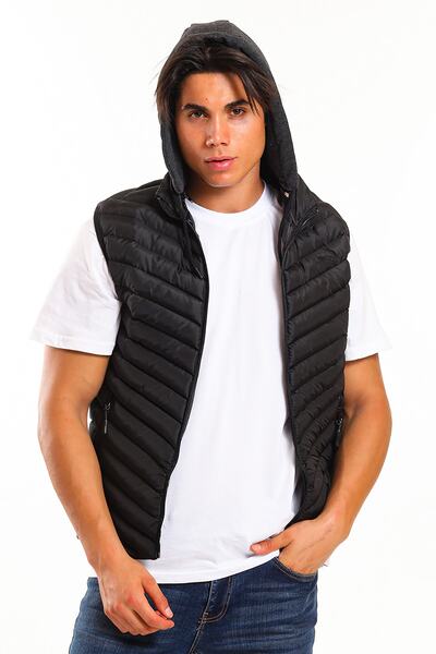 Slazenger Μαύρο ανδρικό γιλέκο - Κομψό και άνετο