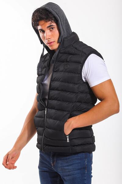 Slazenger Hour Ανδρικό Αθλητικό Γιλέκο Μαύρο St21ye006-500 V2