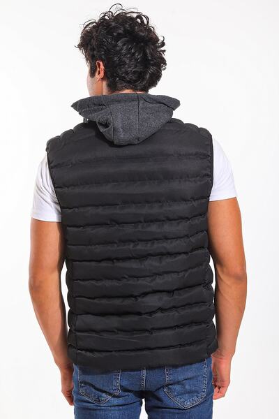 Slazenger Hour Ανδρικό Αθλητικό Γιλέκο Μαύρο St21ye006-500 V2