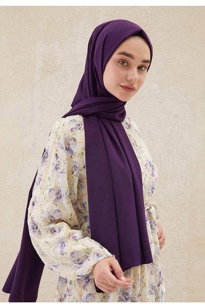 Larissa Scarf Medina Silk Purple Shawl