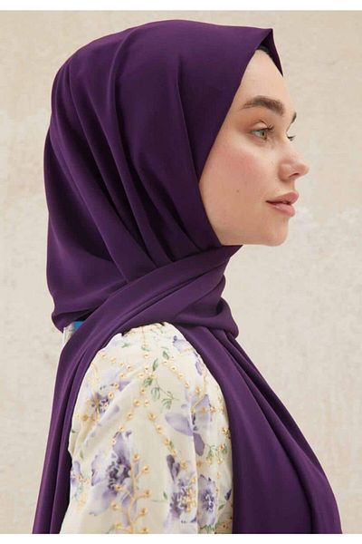 Larissa Scarf Medina Silk Purple Shawl
