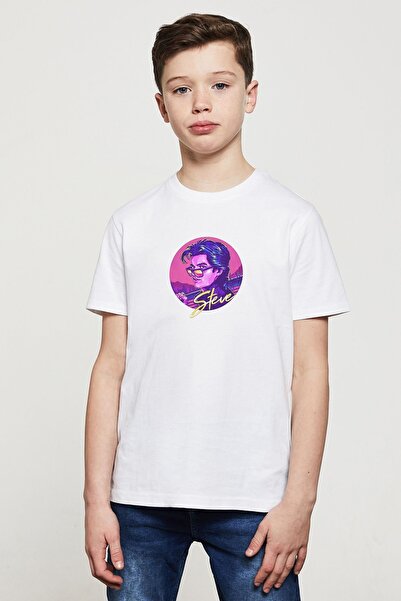 QIVI Unisex dečija bela majica