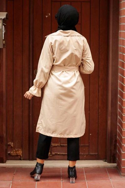 Neva Style - Trenci Hijab Stone Buttoned 5836tas