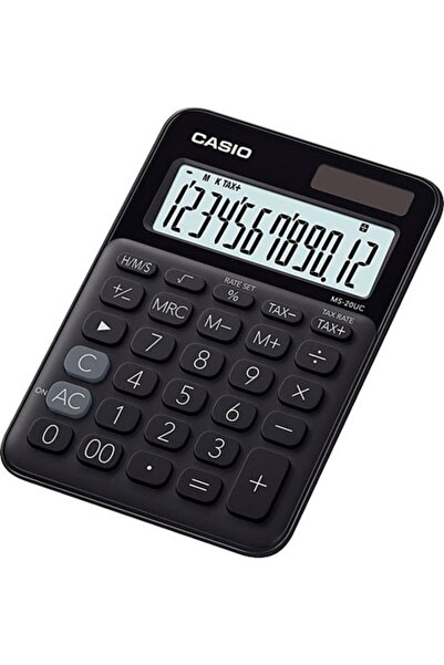 Casio Casıo Ms-20uc-bk Renkli 12 Hane Masa Tipi Hesap Makinesi